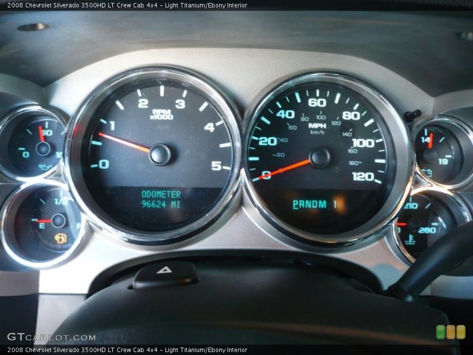 Light Titanium/Ebony Interior Gauges for the 2008 Chevrolet Silverado 3500HD LT Crew Cab 4x4 #40858713