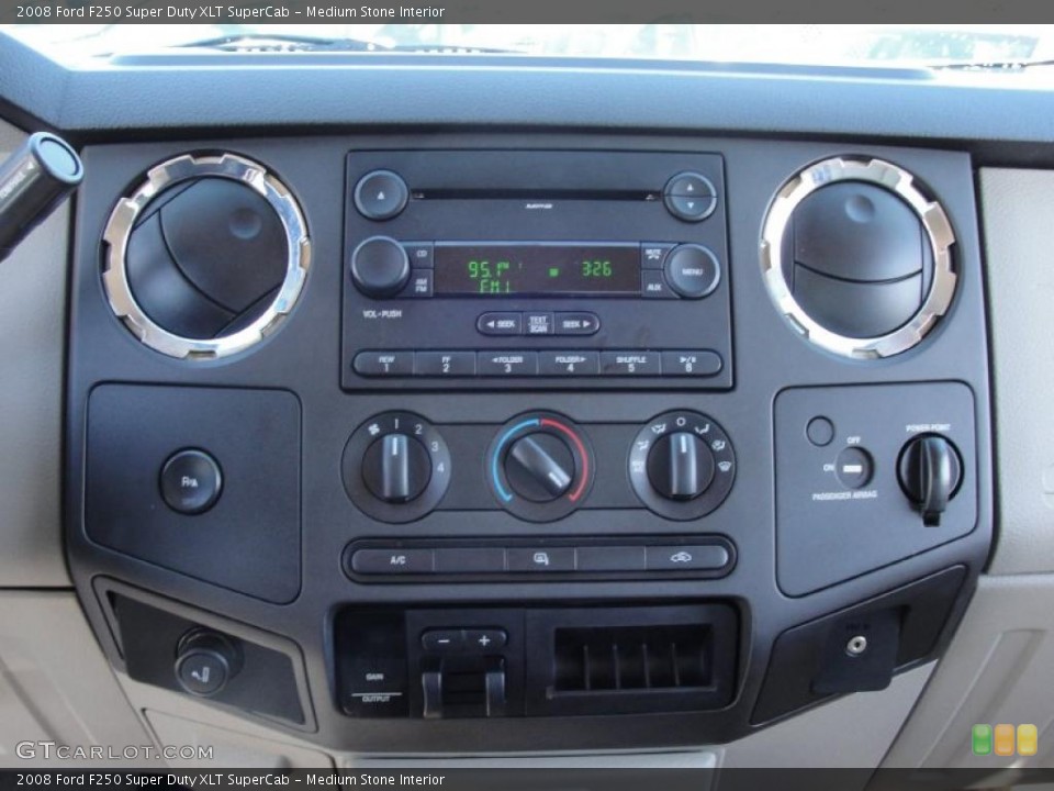 Medium Stone Interior Controls for the 2008 Ford F250 Super Duty XLT SuperCab #40859029