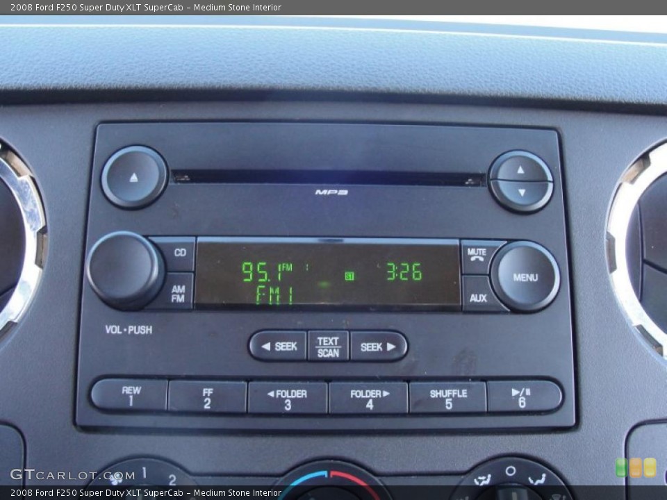 Medium Stone Interior Controls for the 2008 Ford F250 Super Duty XLT SuperCab #40859045
