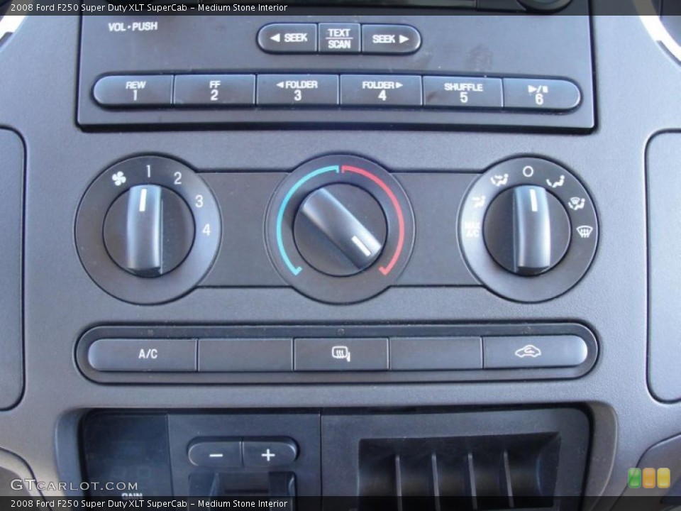 Medium Stone Interior Controls for the 2008 Ford F250 Super Duty XLT SuperCab #40859057