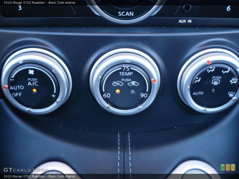 Black Cloth Interior Controls for the 2010 Nissan 370Z Roadster #40860201