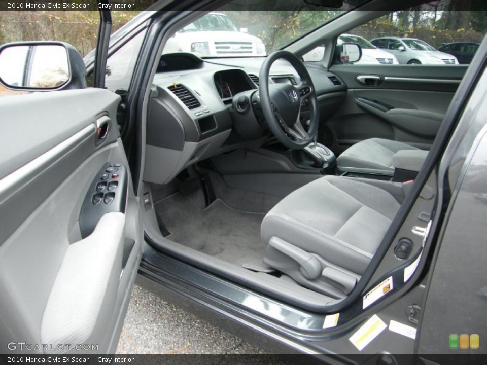 Gray Interior Photo for the 2010 Honda Civic EX Sedan #40861101