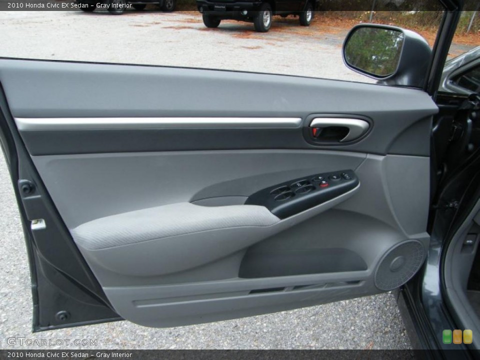Gray Interior Door Panel for the 2010 Honda Civic EX Sedan #40861149