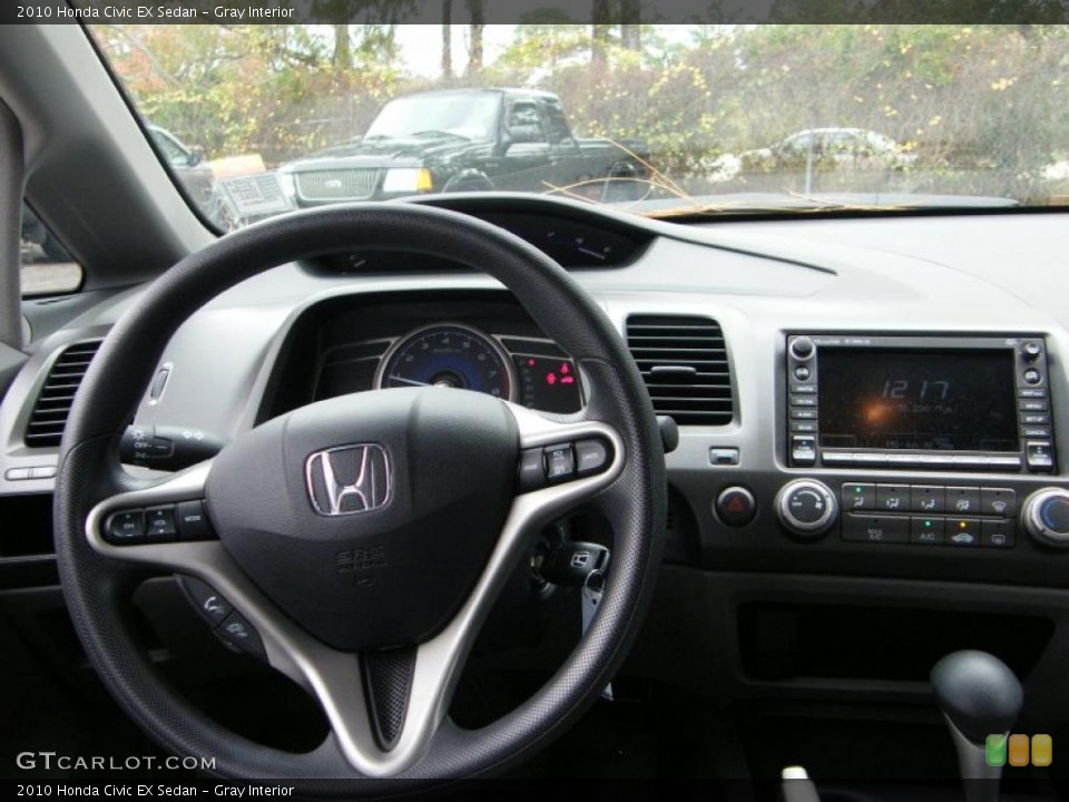 Gray Interior Controls for the 2010 Honda Civic EX Sedan #40861161
