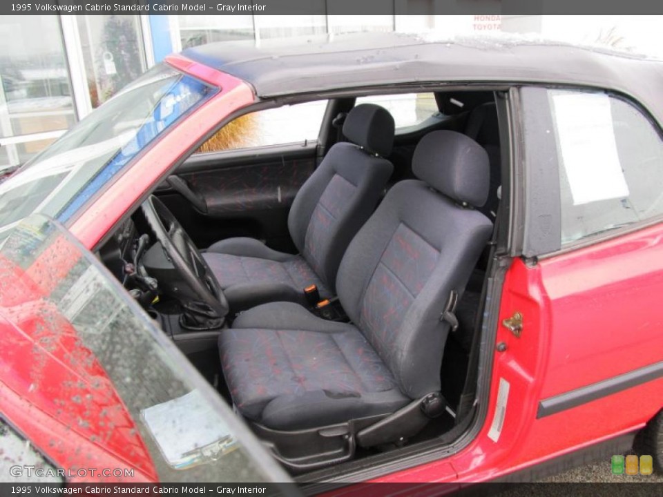 Gray Interior Photo for the 1995 Volkswagen Cabrio  #40862349