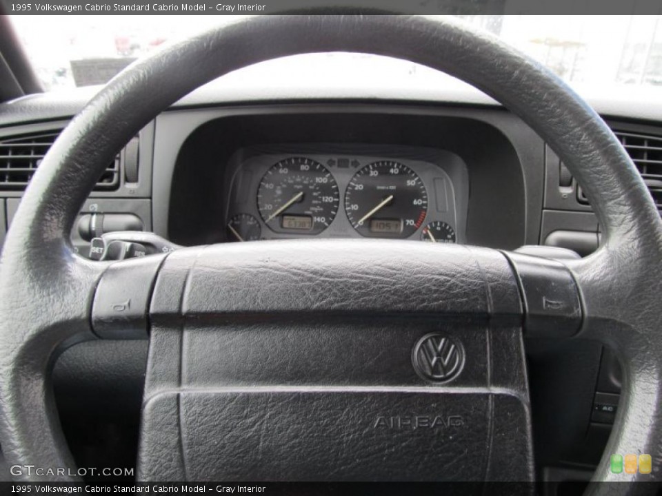 Gray Interior Steering Wheel for the 1995 Volkswagen Cabrio  #40862397