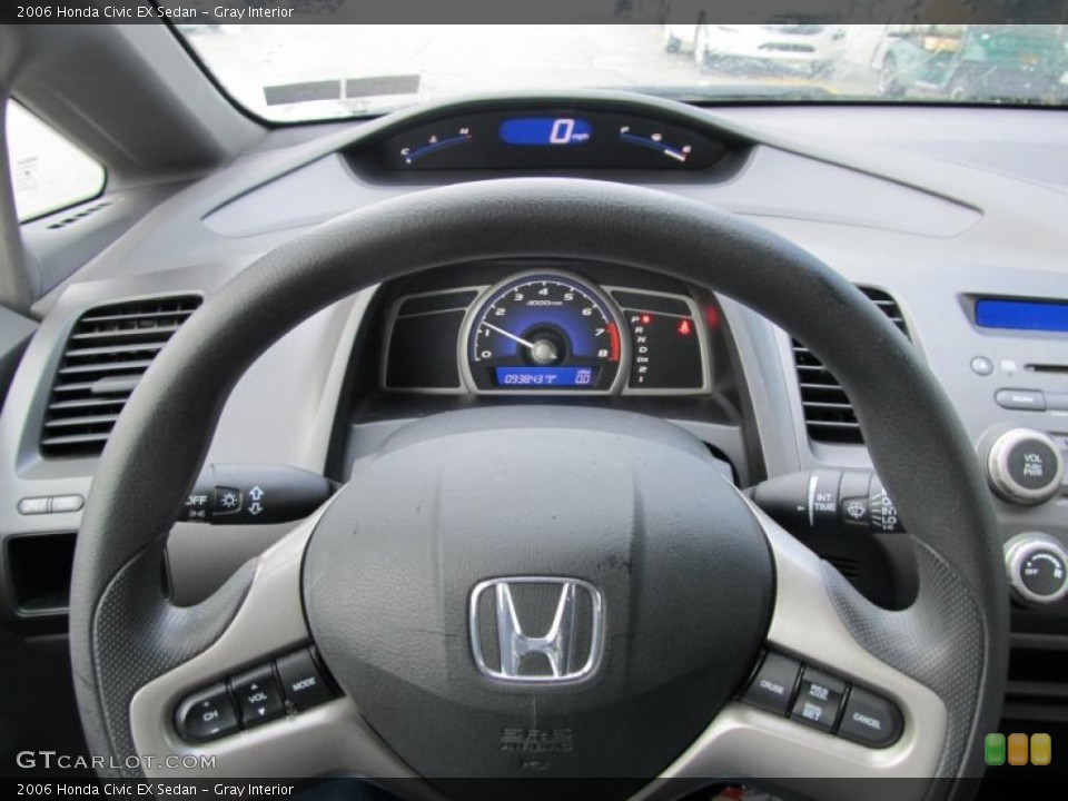 Gray Interior Steering Wheel for the 2006 Honda Civic EX Sedan #40863177