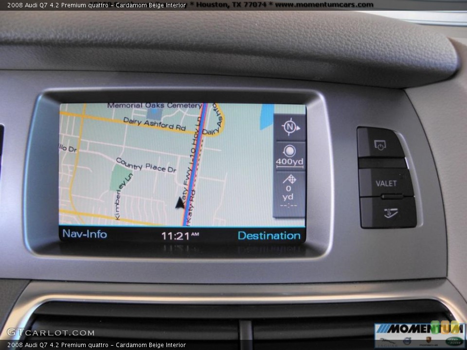 Cardamom Beige Interior Navigation for the 2008 Audi Q7 4.2 Premium quattro #40863705
