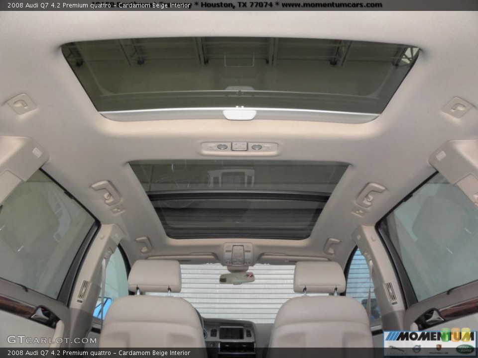 Cardamom Beige Interior Sunroof for the 2008 Audi Q7 4.2 Premium quattro #40863749