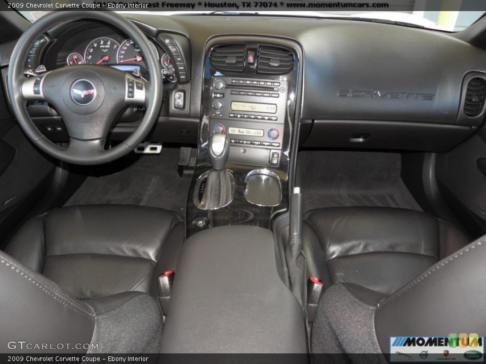 Ebony Interior Dashboard for the 2009 Chevrolet Corvette Coupe #40865765