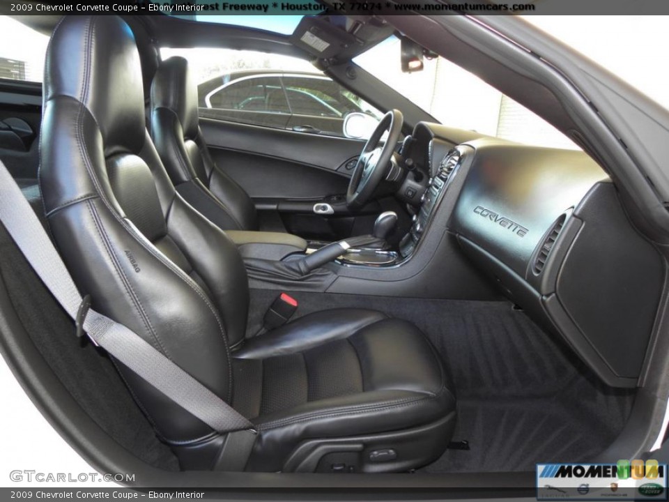 Ebony Interior Photo for the 2009 Chevrolet Corvette Coupe #40865845