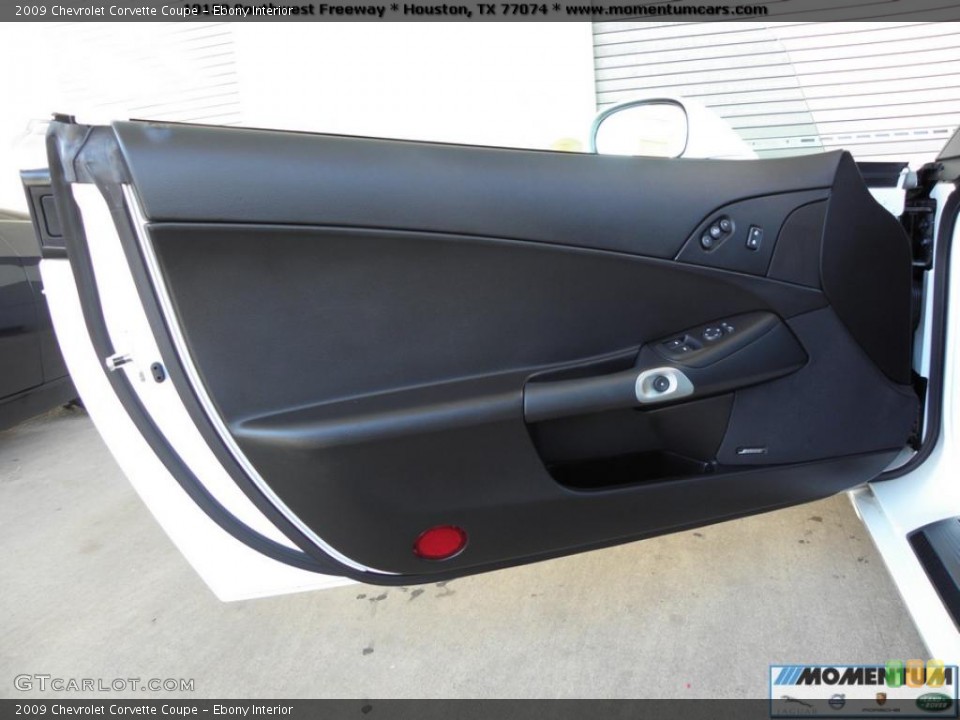 Ebony Interior Door Panel for the 2009 Chevrolet Corvette Coupe #40865861