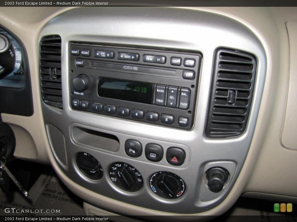 Medium Dark Pebble Interior Controls for the 2003 Ford Escape Limited #40866713