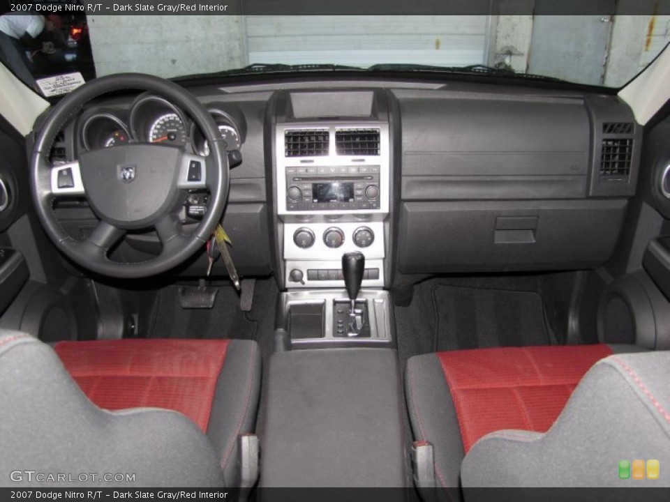 Dark Slate Gray/Red Interior Prime Interior for the 2007 Dodge Nitro R/T #40867175