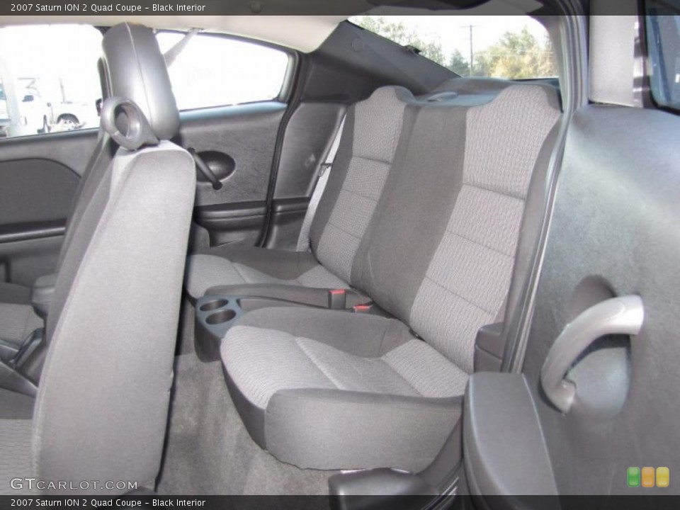 Black Interior Photo for the 2007 Saturn ION 2 Quad Coupe #40867335