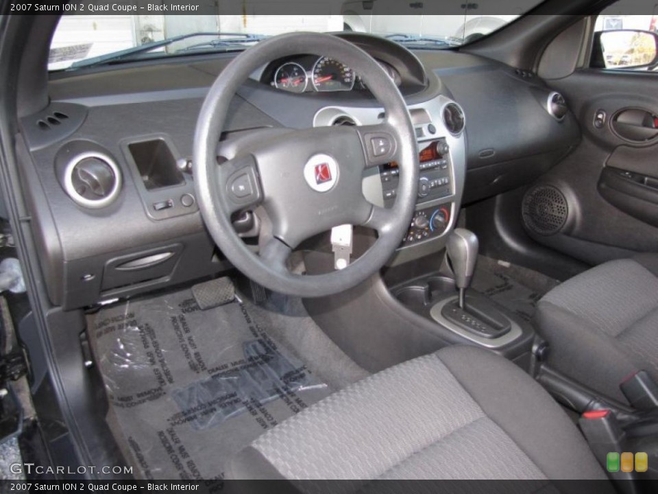 Black Interior Photo for the 2007 Saturn ION 2 Quad Coupe #40867351