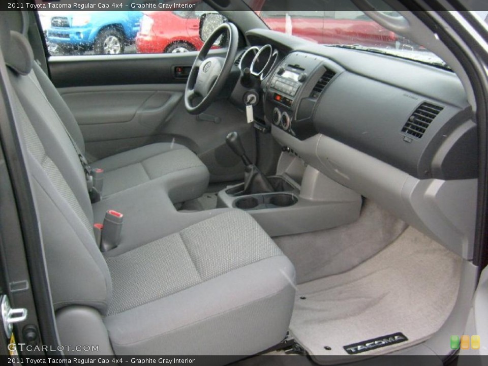 Graphite Gray Interior Photo for the 2011 Toyota Tacoma Regular Cab 4x4 #40871714