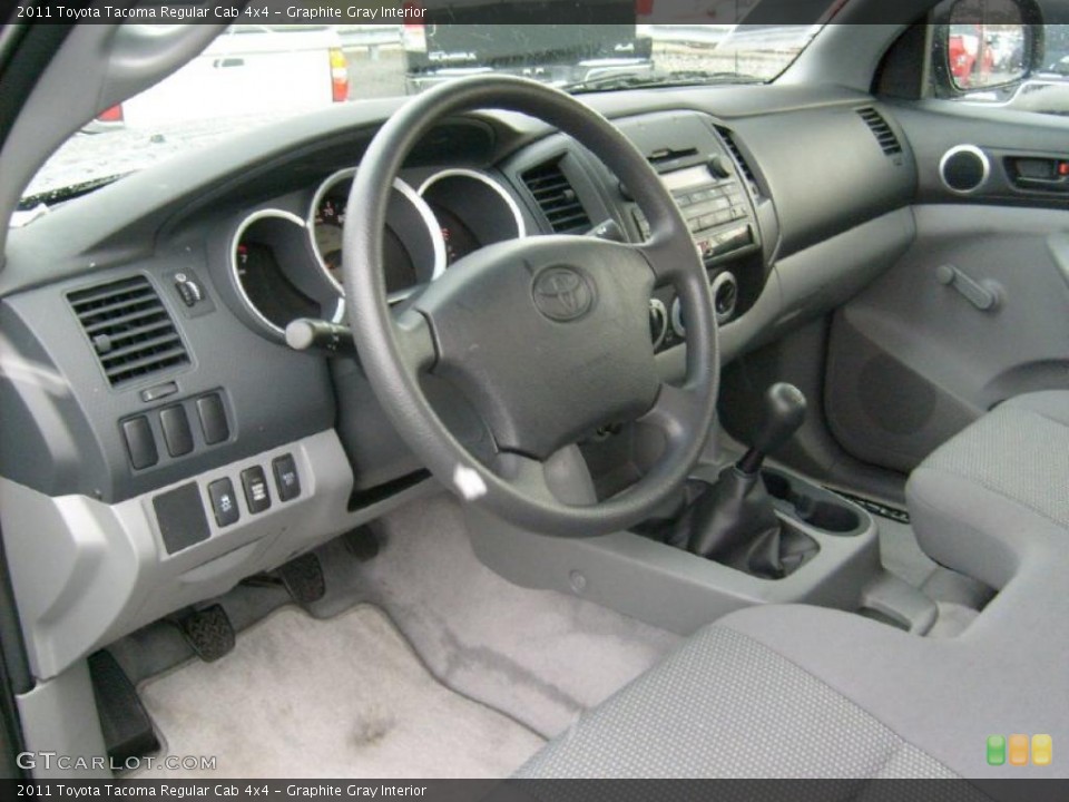 Graphite Gray Interior Photo for the 2011 Toyota Tacoma Regular Cab 4x4 #40871762