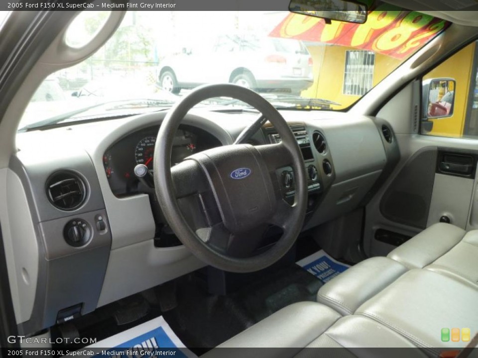 Medium Flint Grey Interior Prime Interior for the 2005 Ford F150 XL SuperCab #40871910