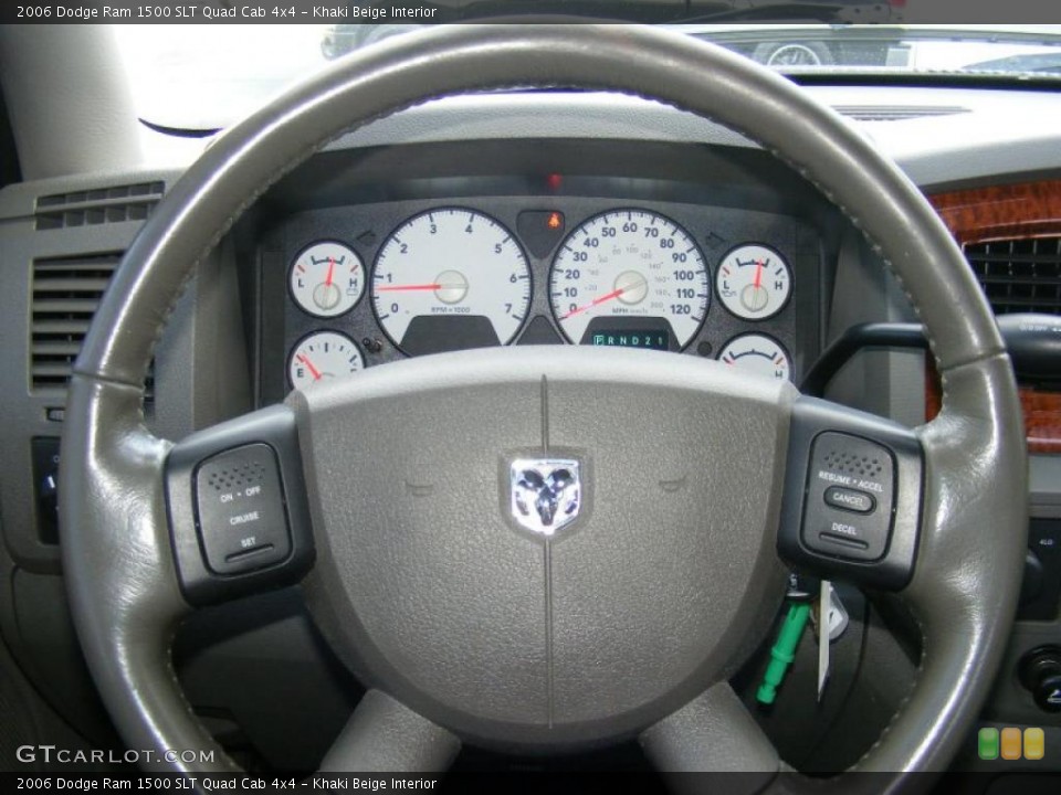 Khaki Beige Interior Steering Wheel for the 2006 Dodge Ram 1500 SLT Quad Cab 4x4 #40872350