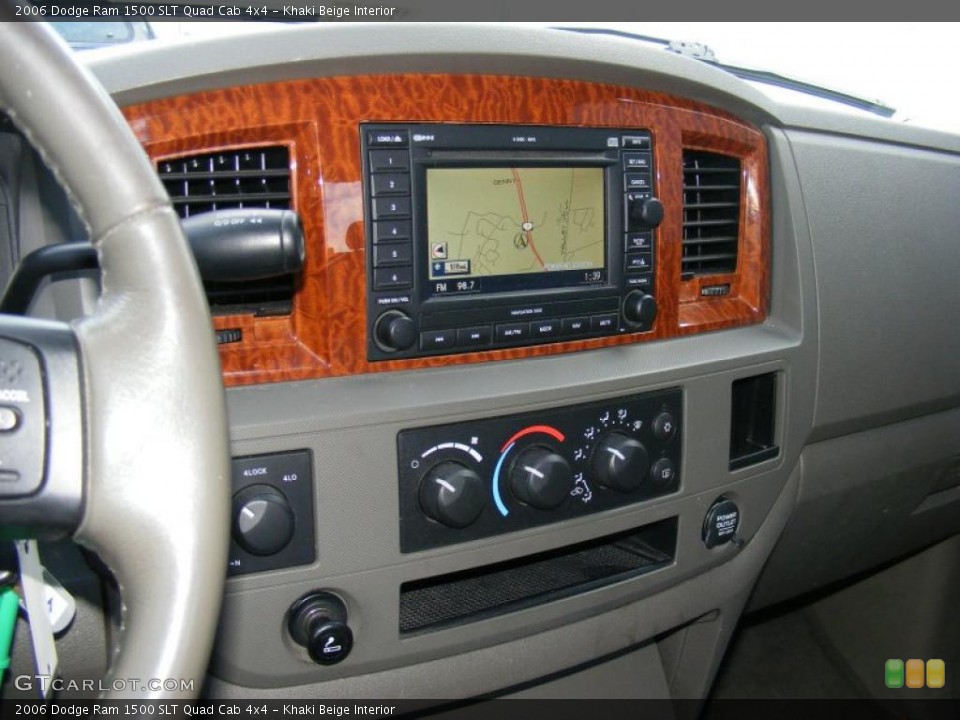 Khaki Beige Interior Navigation for the 2006 Dodge Ram 1500 SLT Quad Cab 4x4 #40872382