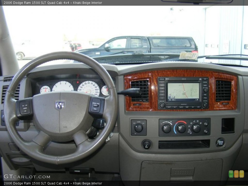 Khaki Beige Interior Dashboard for the 2006 Dodge Ram 1500 SLT Quad Cab 4x4 #40872418