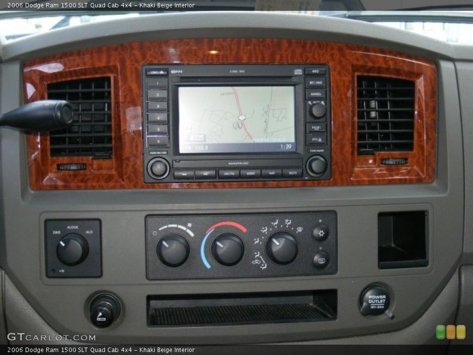 Khaki Beige Interior Controls for the 2006 Dodge Ram 1500 SLT Quad Cab 4x4 #40872430