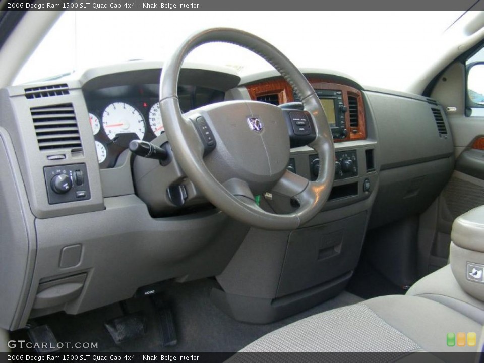 Khaki Beige Interior Prime Interior for the 2006 Dodge Ram 1500 SLT Quad Cab 4x4 #40872462