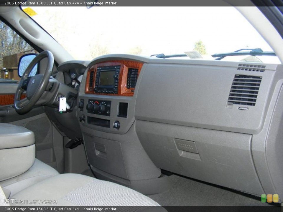 Khaki Beige Interior Dashboard for the 2006 Dodge Ram 1500 SLT Quad Cab 4x4 #40872534