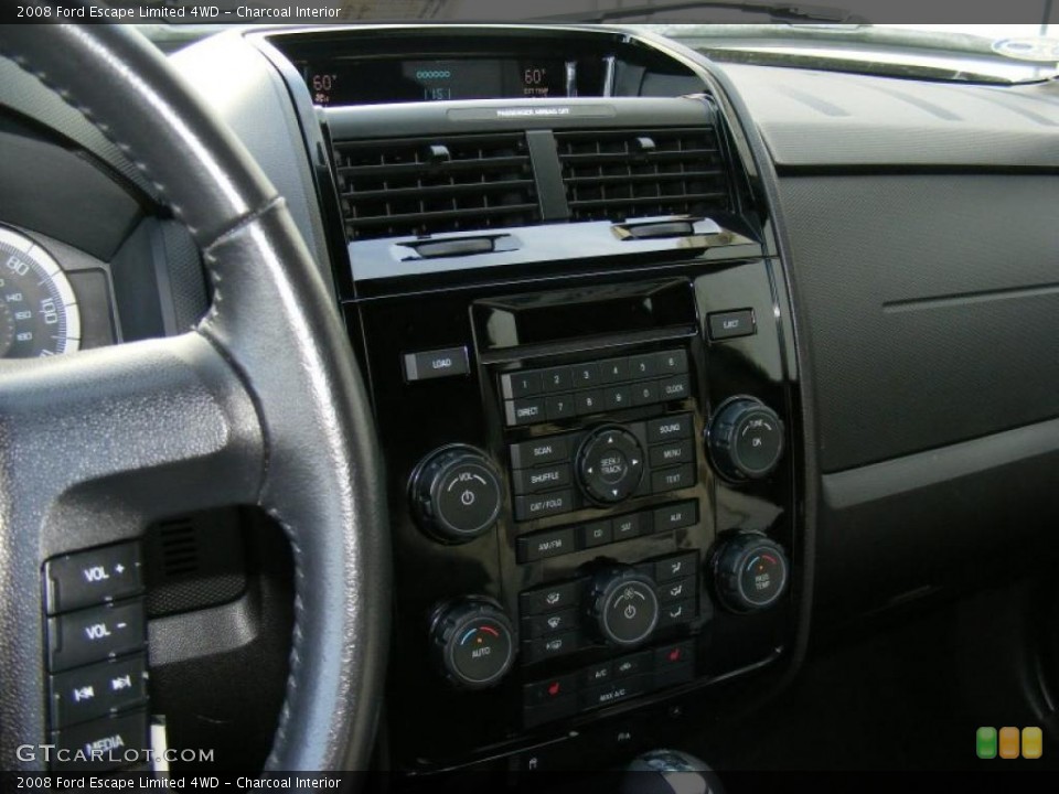 Charcoal Interior Controls for the 2008 Ford Escape Limited 4WD #40873550