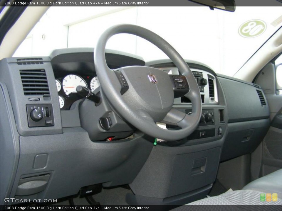 Medium Slate Gray Interior Prime Interior for the 2008 Dodge Ram 1500 Big Horn Edition Quad Cab 4x4 #40875186