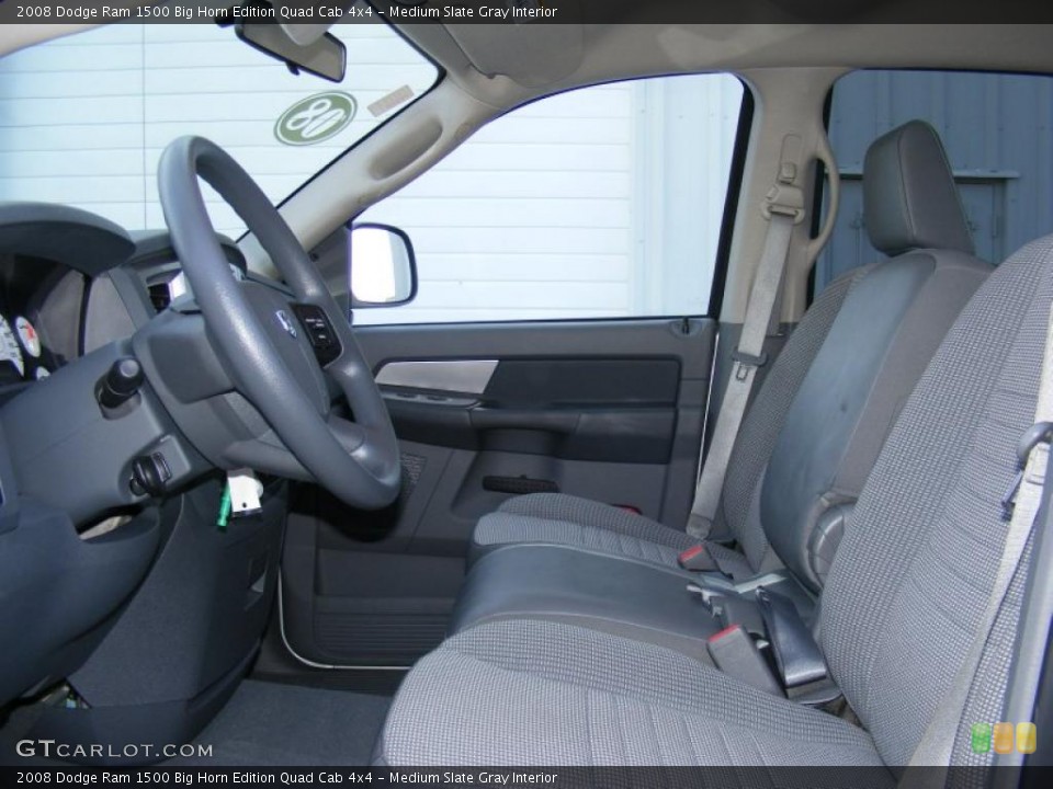Medium Slate Gray Interior Photo for the 2008 Dodge Ram 1500 Big Horn Edition Quad Cab 4x4 #40875202