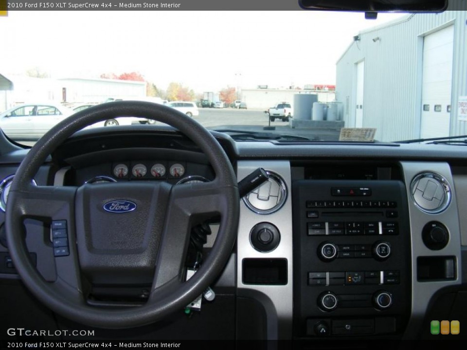 Medium Stone Interior Dashboard for the 2010 Ford F150 XLT SuperCrew 4x4 #40876438
