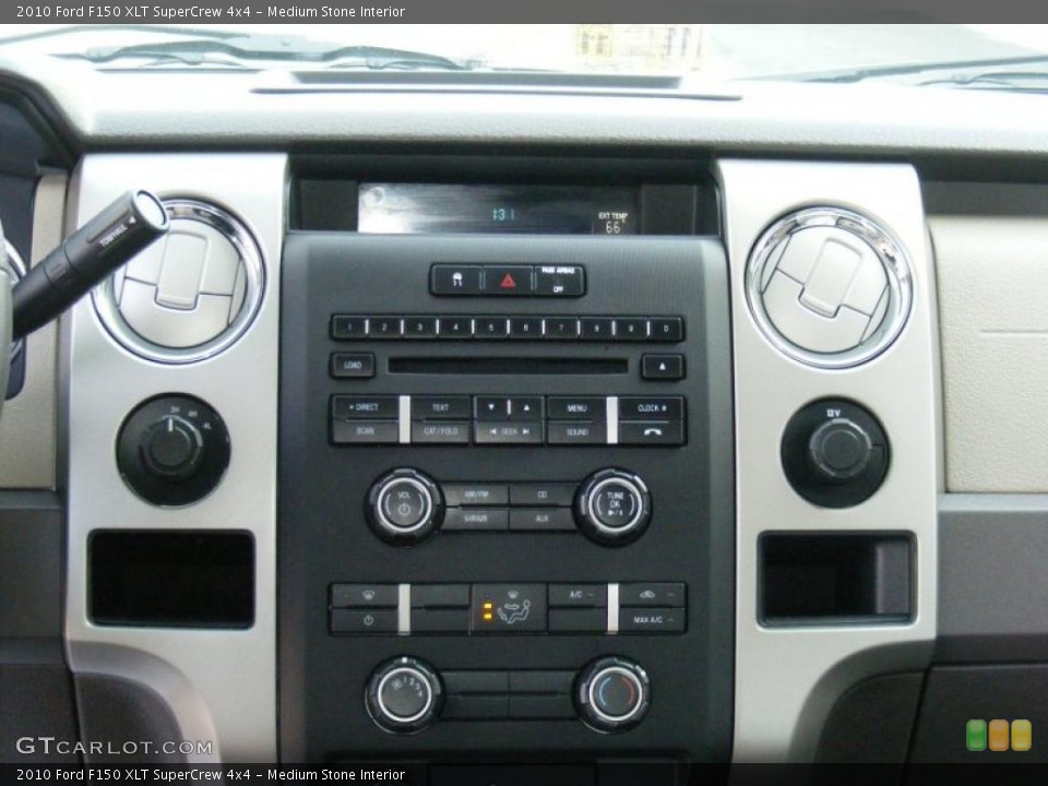 Medium Stone Interior Controls for the 2010 Ford F150 XLT SuperCrew 4x4 #40876450