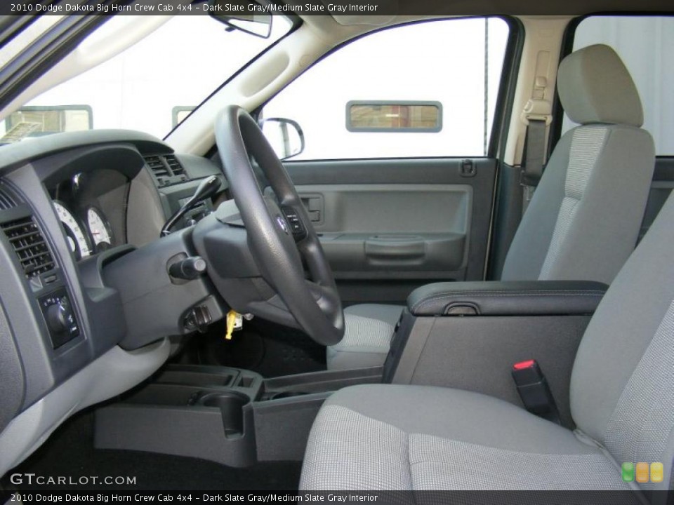 Dark Slate Gray/Medium Slate Gray Interior Photo for the 2010 Dodge Dakota Big Horn Crew Cab 4x4 #40877018