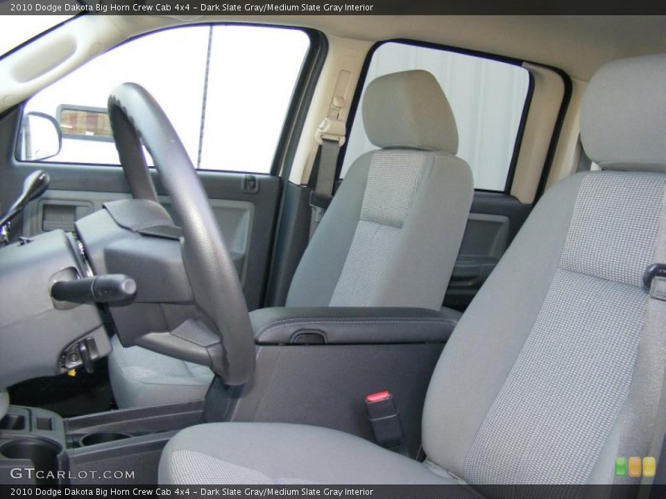 Dark Slate Gray/Medium Slate Gray Interior Photo for the 2010 Dodge Dakota Big Horn Crew Cab 4x4 #40877042