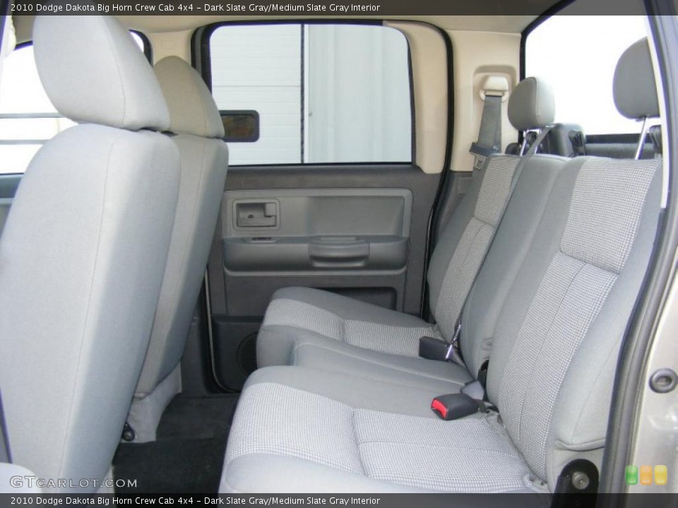 Dark Slate Gray/Medium Slate Gray Interior Photo for the 2010 Dodge Dakota Big Horn Crew Cab 4x4 #40877074