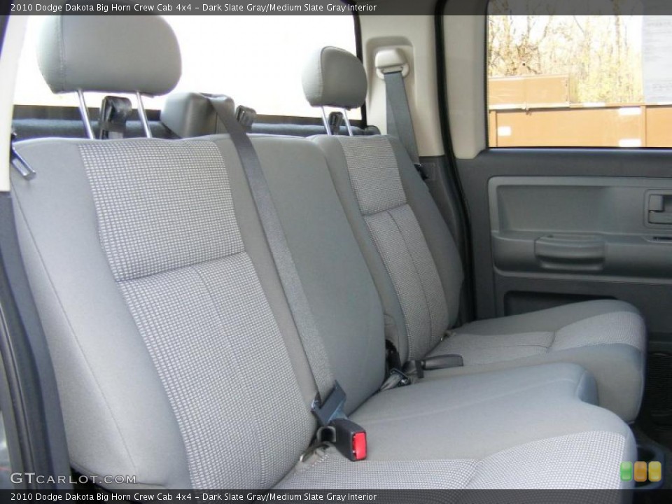 Dark Slate Gray/Medium Slate Gray Interior Photo for the 2010 Dodge Dakota Big Horn Crew Cab 4x4 #40877210