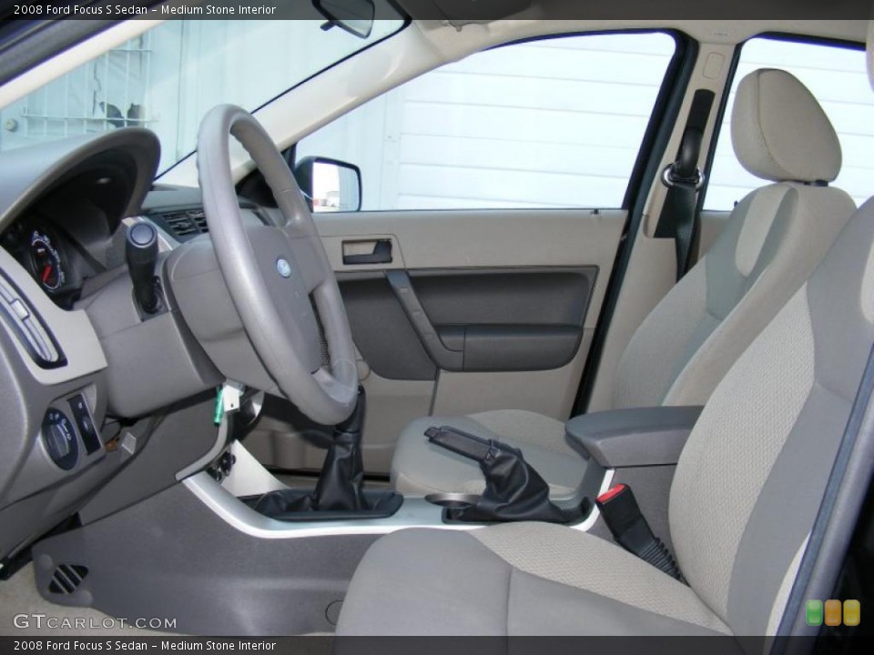 Medium Stone Interior Photo for the 2008 Ford Focus S Sedan #40877762