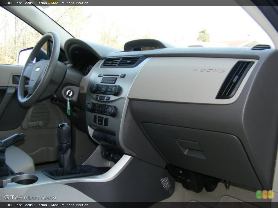 Medium Stone Interior Dashboard for the 2008 Ford Focus S Sedan #40877798