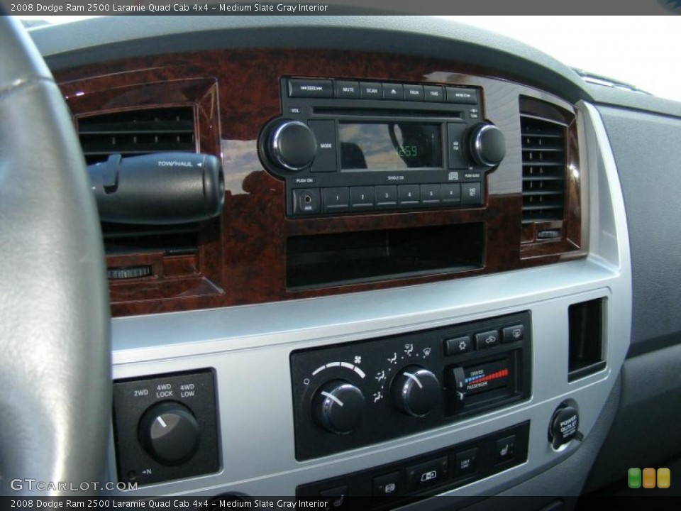 Medium Slate Gray Interior Controls for the 2008 Dodge Ram 2500 Laramie Quad Cab 4x4 #40878214