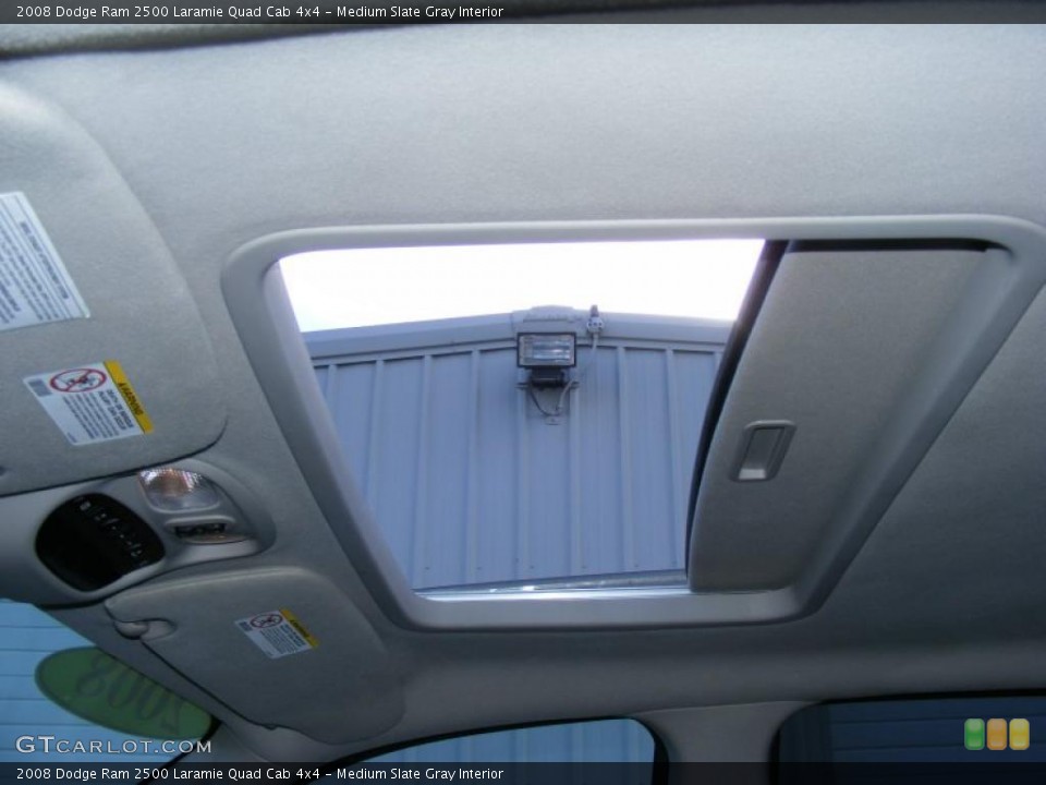 Medium Slate Gray Interior Sunroof for the 2008 Dodge Ram 2500 Laramie Quad Cab 4x4 #40878270