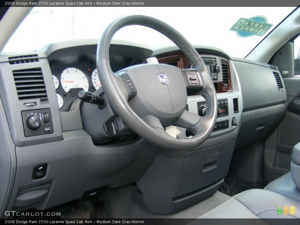 Medium Slate Gray Interior Prime Interior for the 2008 Dodge Ram 2500 Laramie Quad Cab 4x4 #40878278