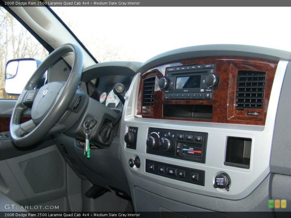Medium Slate Gray Interior Controls for the 2008 Dodge Ram 2500 Laramie Quad Cab 4x4 #40878314