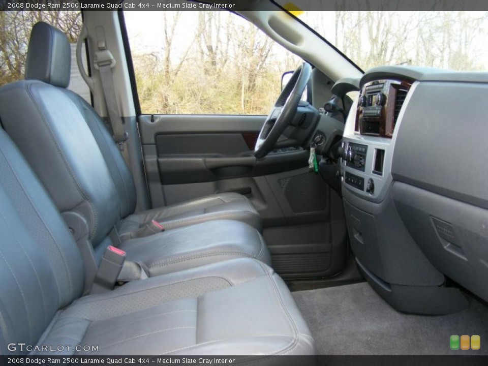 Medium Slate Gray Interior Photo for the 2008 Dodge Ram 2500 Laramie Quad Cab 4x4 #40878322