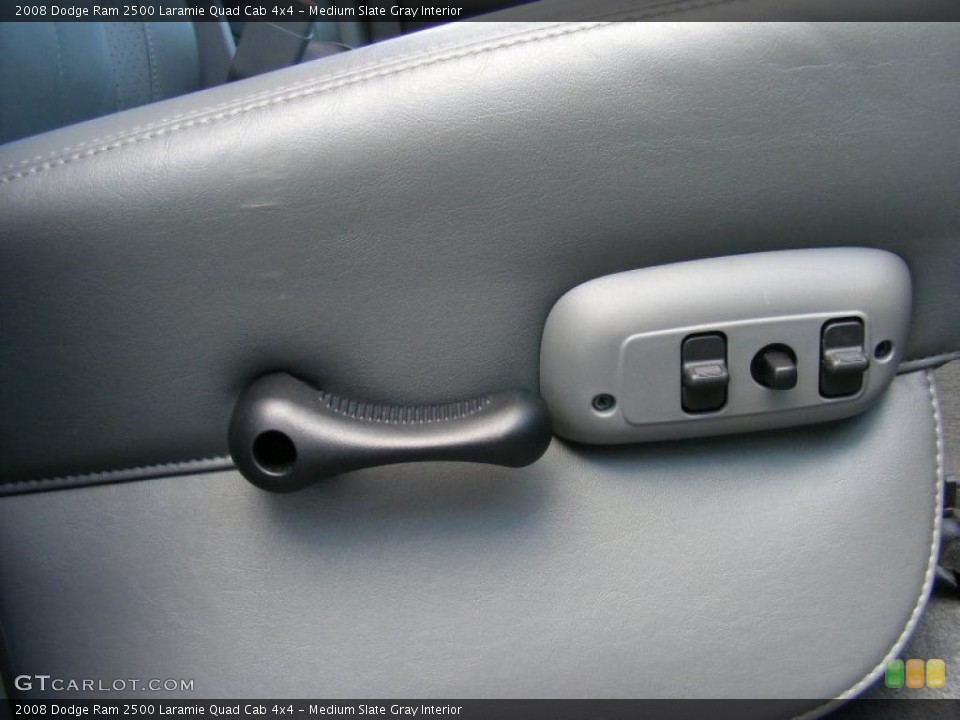Medium Slate Gray Interior Controls for the 2008 Dodge Ram 2500 Laramie Quad Cab 4x4 #40878342