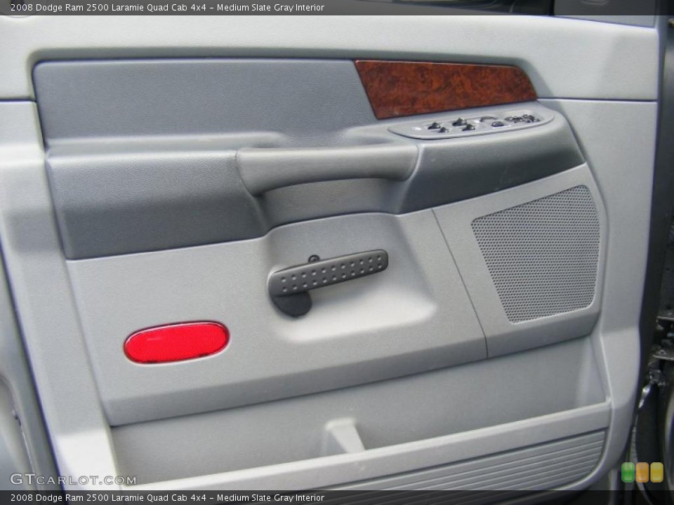 Medium Slate Gray Interior Door Panel for the 2008 Dodge Ram 2500 Laramie Quad Cab 4x4 #40878370