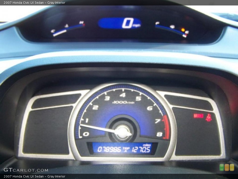 Gray Interior Gauges for the 2007 Honda Civic LX Sedan #40882826