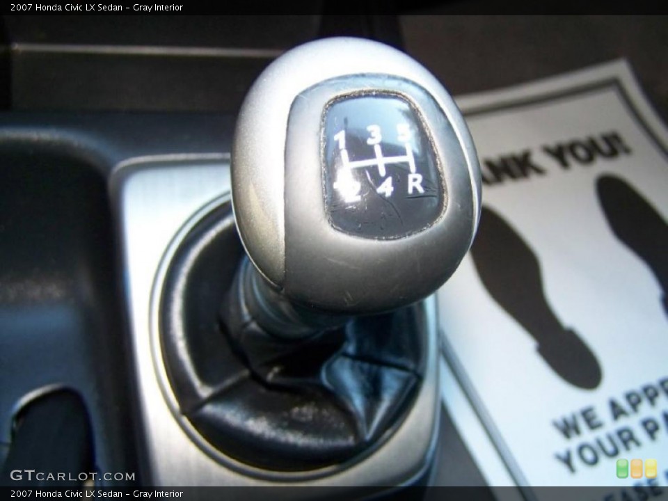 Gray Interior Transmission for the 2007 Honda Civic LX Sedan #40882885