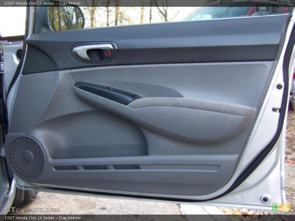 Gray Interior Door Panel for the 2007 Honda Civic LX Sedan #40882953